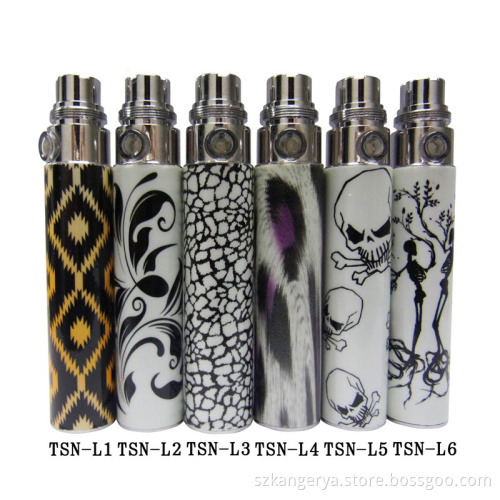 Latest E-Cigarette, E-Cigar 650/900/1100mAh Luminous Shine Tsn EGO-T Battery